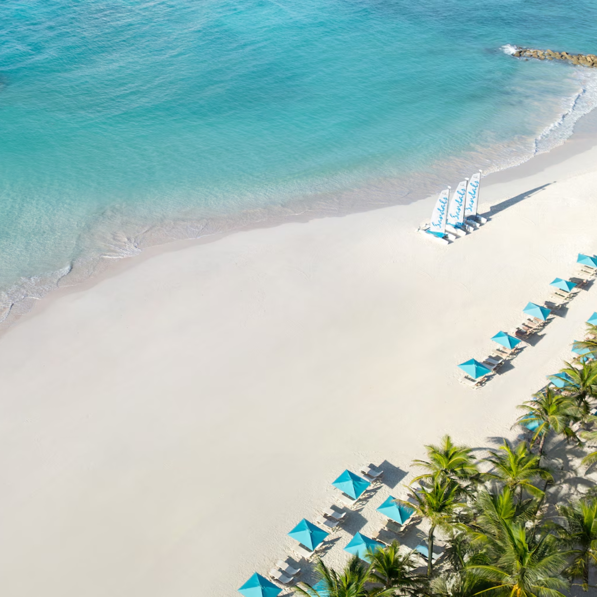 Sandals Barbados Swim Up Suite Beach