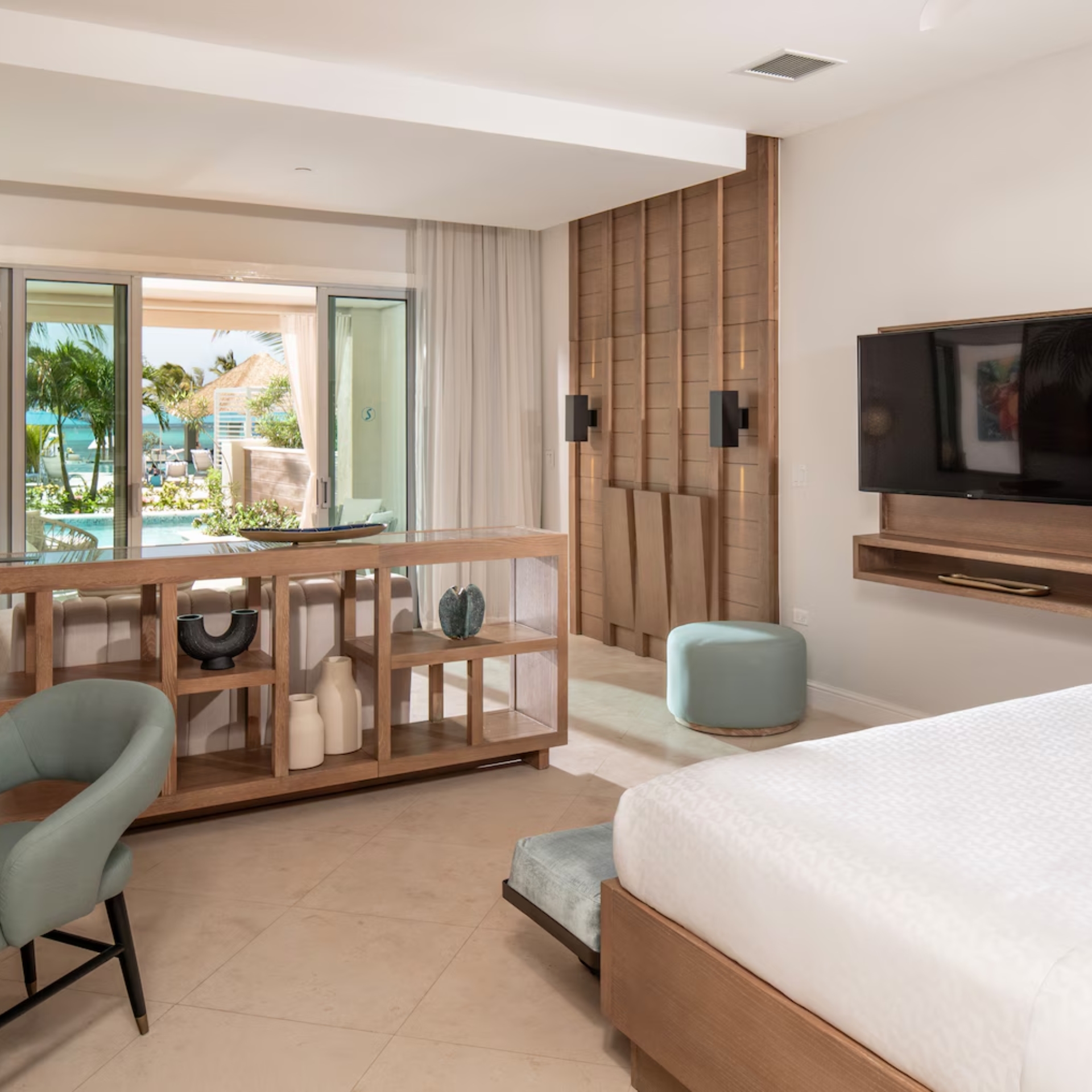 Sandals Dunns River Swim Up Suite Bedroom