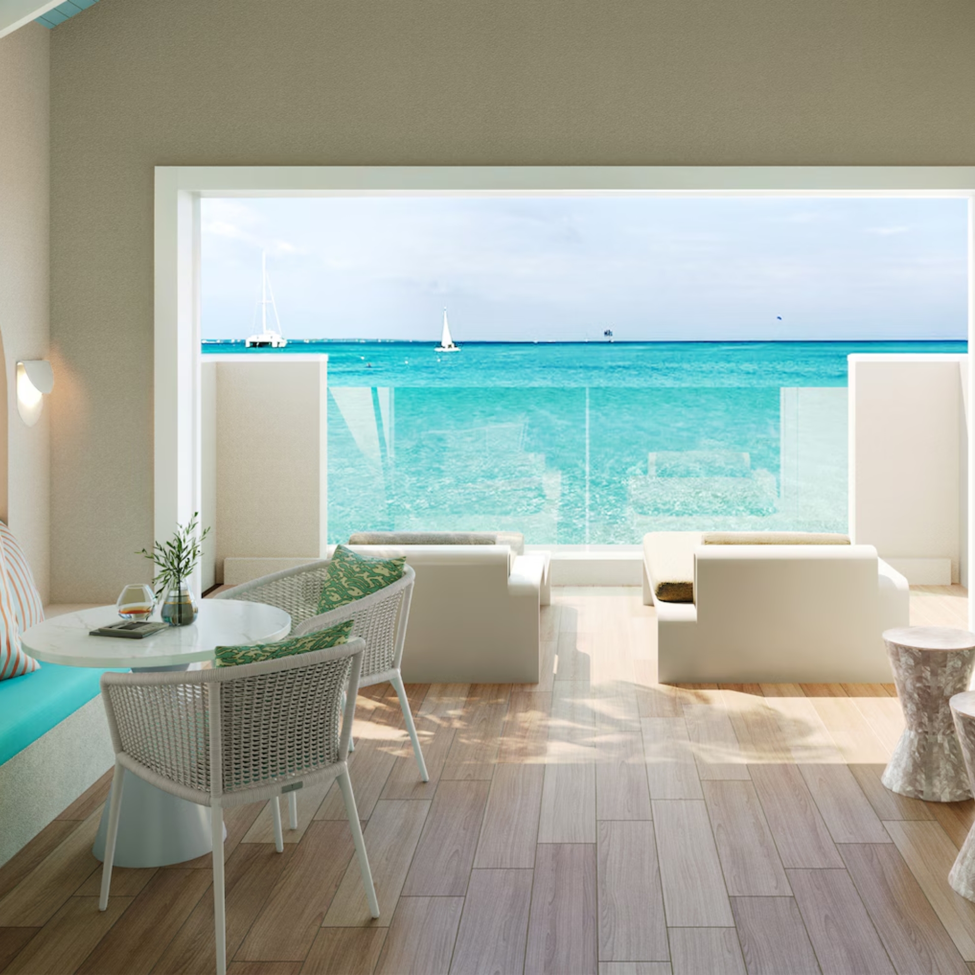 Beaches Turks And Caicos 777 Treasure Beach Oceanview Butler Suite Living Room