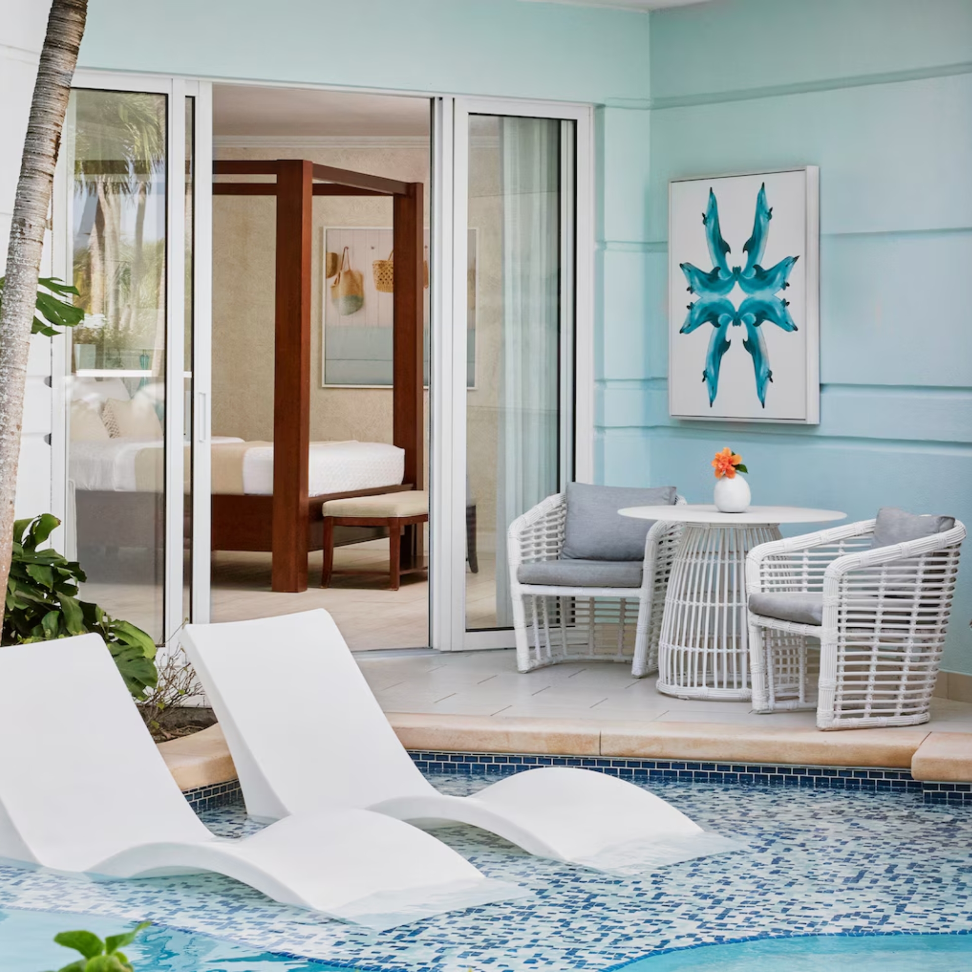 Sandals Royal Bahamian 777 Club Level Swim Up Suite Patio