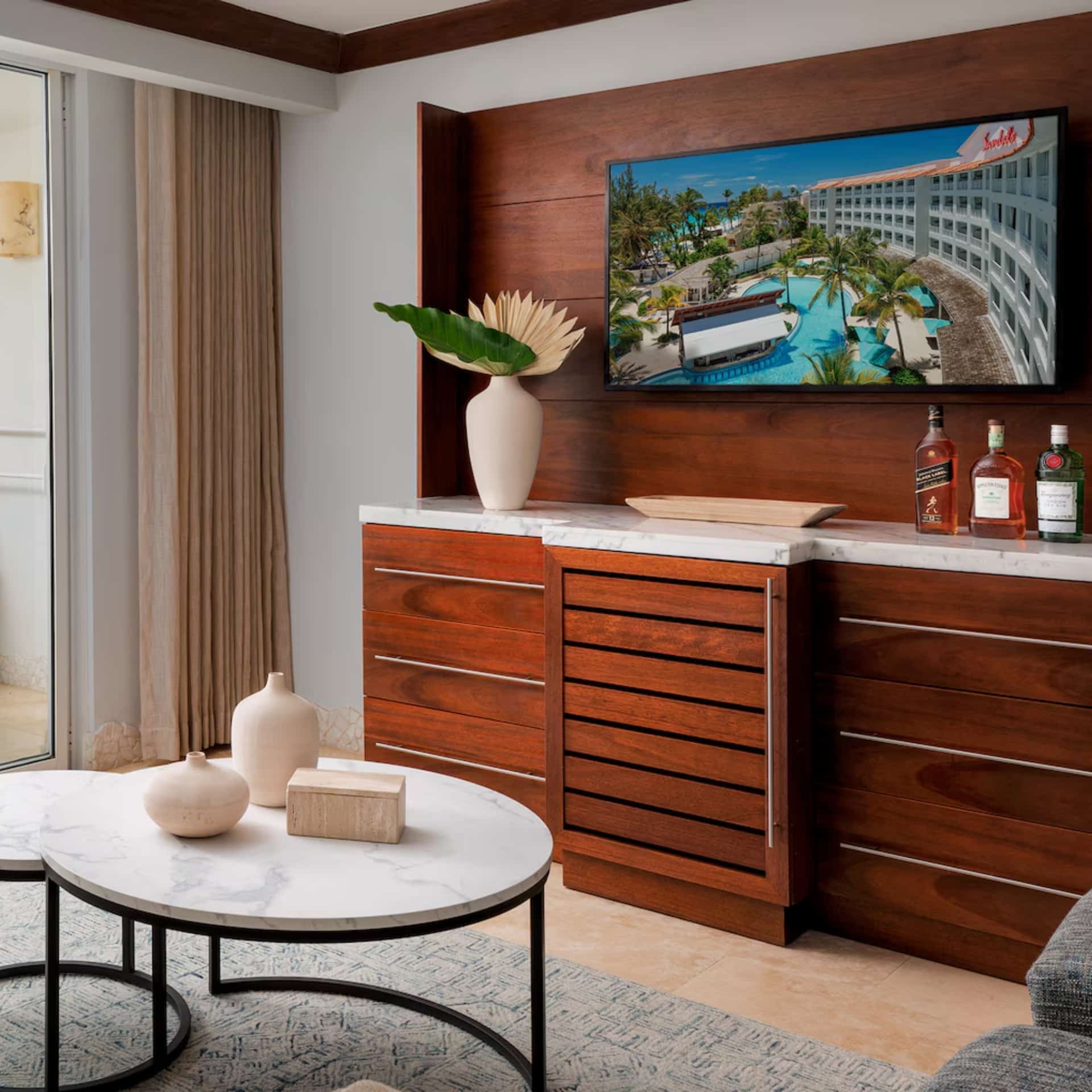Sandals Barbados 777 Crystal Lagoon Butler Suite Living Room