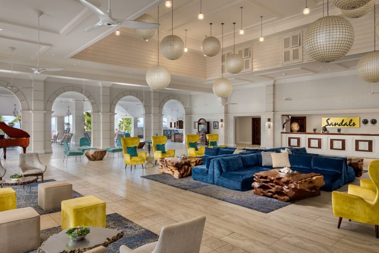 Sandals Grande St Lucian lobby